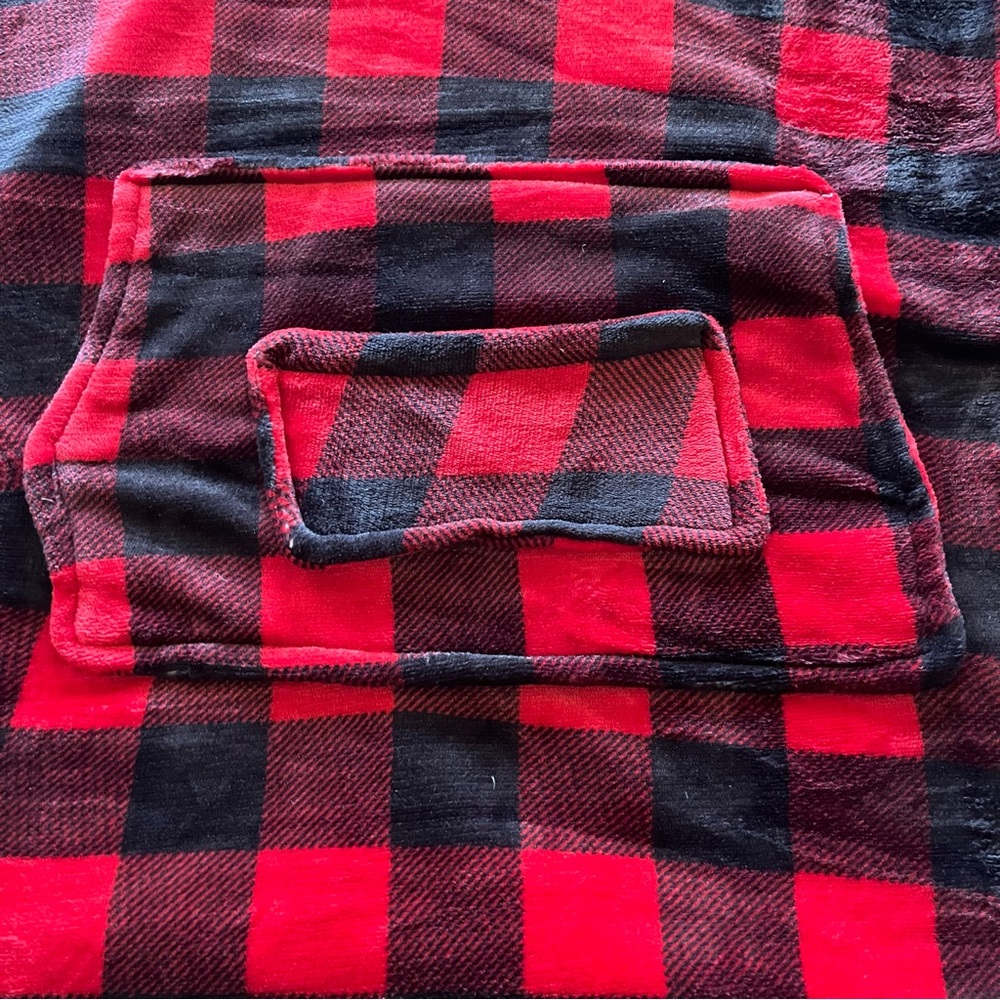 OCTROT PLAID SUPER WARM BLANKET HOODIE - Picture 4 of 8